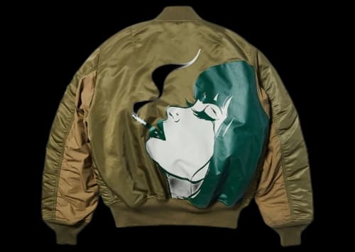 HUF x Alpha Industries Feels Good MA-1 Jacket Olive