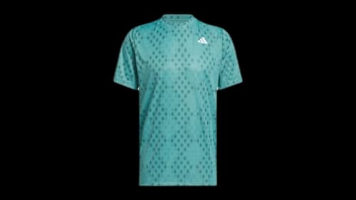 adidas Club Climacool Graphic T-Shirt Powder Teal Preloved Teal