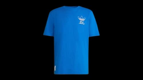 adidas Real Madrid Terrace Icons Graphic Tee Blue Bird