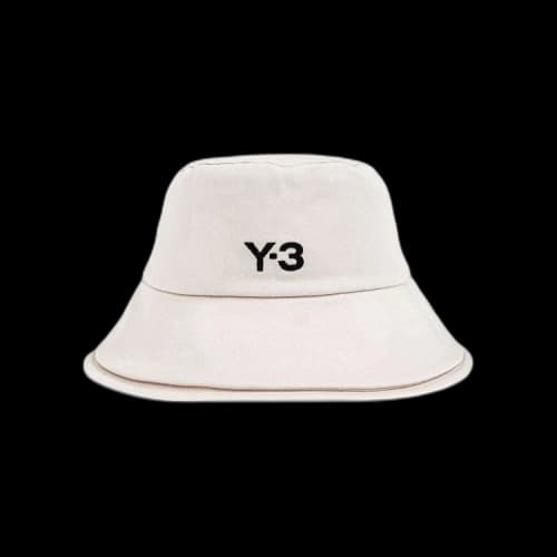 Y-3 3 - Strp B Bucket Hat Talc