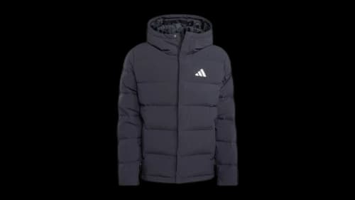 adidas Helionic Climawarm Hooded Down Jacket Black