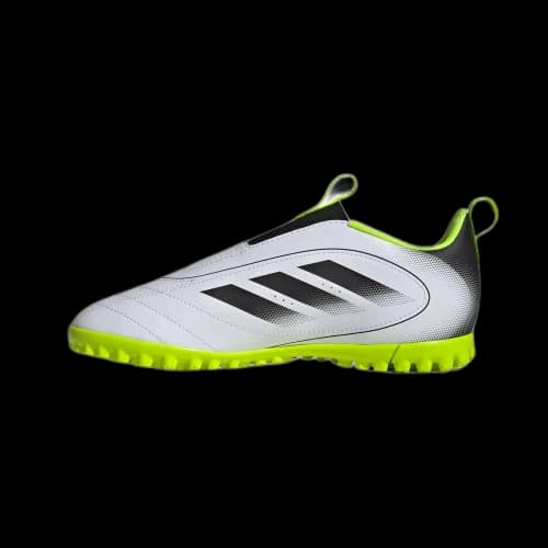 adidas Goletto 9 Laceless Turf K 'White Black Lucid Lemon'