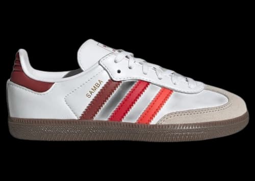 adidas Samba OG Cloud White Bright Red Better Scarlet (PS)