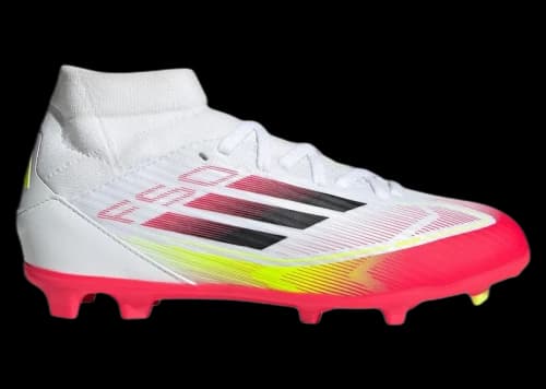 adidas F50 League FG/MG Cloud White Core Black Solar Yellow (Kids)