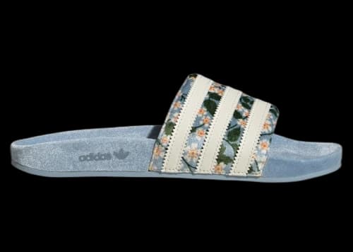 adidas Adilette Slides Liberty London Tactile Blue Floral (Women's)