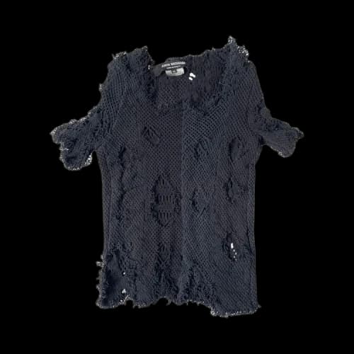 Vintage Comme des Garçons Distressed Mesh Top 'Black'