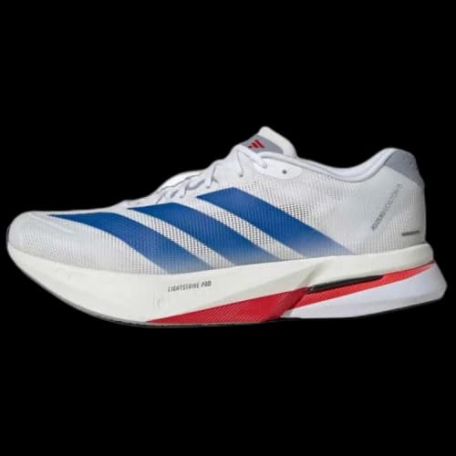 Adidas Adizero Boston 13 Support Low top Running Shoes Men's White Blue Red