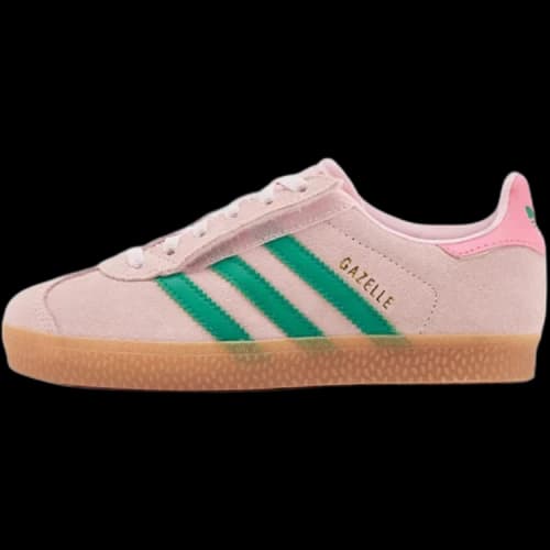 adidas Gazelle Comfort Closure Clear Pink Court Green (PS)