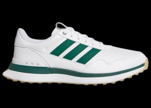 adidas S2G 26 Leather Spikeless Golf White Collegiate Green Gum