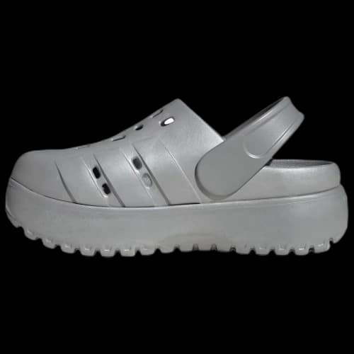 adidas Adilette Clog Platform 'Silver Metallic' (Women's)