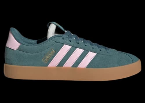adidas VL Court 3.0 Preloved Teal Clear Pink Gold Metallic (Women's)