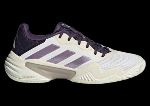 adidas Barricade 13 Core White Powder Plum Aurora Plum (Women's)