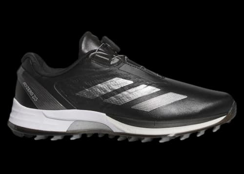 adidas Adizero ZG Lo BOA Spikeless Golf Black Silver Metallic