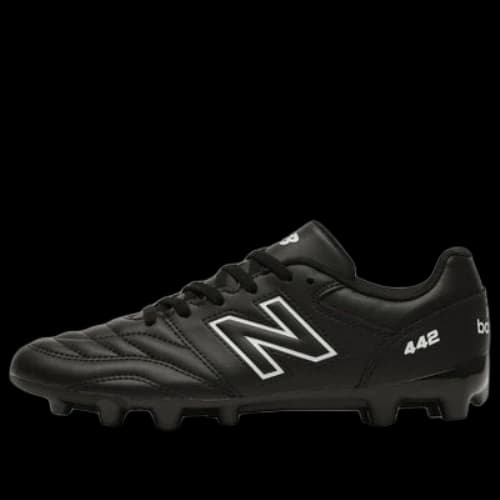 (GS) New Balance 442 V2 Academy JNR HG Wide 'Black White'
