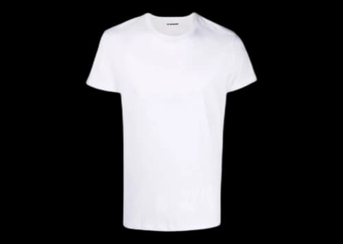 Jil Sander Round Neck Cotton T-shirt White