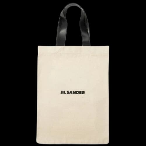 Jil Sander Grande Flat Shopper 'Bone'