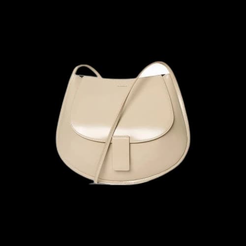 Jil Sander Crescent Small Crossbody Bag 'Dark Beige'