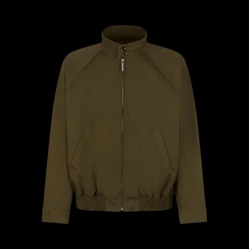 Marni Organic Gabardine Bomber Jacket 'Deep Sage'