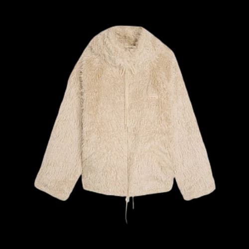 Marni Shaggy Faux Fur Lined Hooded Jacket 'Glass'