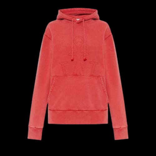 JW Anderson Embroidered Hoodie 'Red'