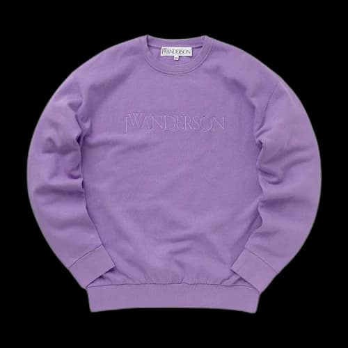 JW Anderson Logo Embroidered Sweatshirt 'Purple'