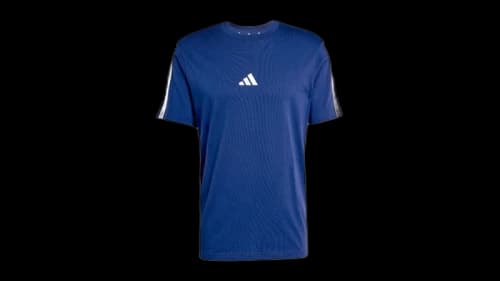 adidas Essentials 3-Stripes Single Jersey T-Shirt Dark Blue White