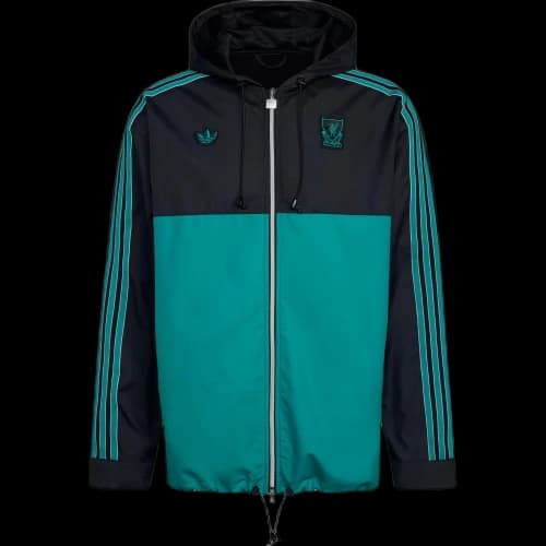 adidas Liverpool FC Terrace Icons Parka Black Sea Green