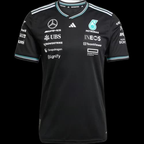 adidas Mercedes AMG Petronas Formula One Team Driver Authentic Jersey Black/White