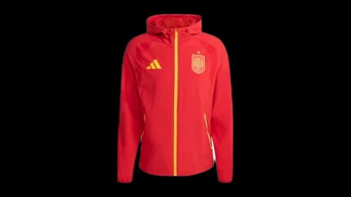 adidas Spain Tiro Travel Full Zip Windbreaker Jacket Team Power Red
