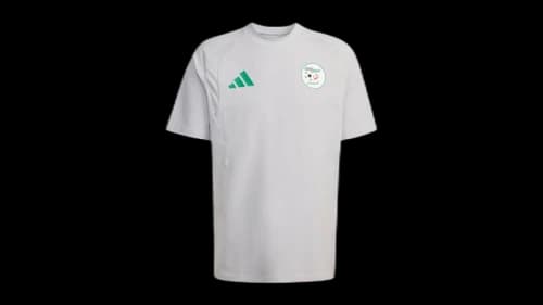 adidas Algeria Tiro Tech T-Shirt Team Light Grey