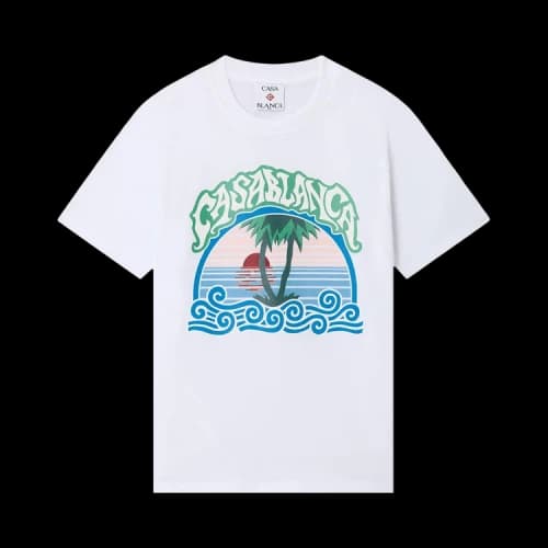 Casablanca Printed T-Shirt 'White'