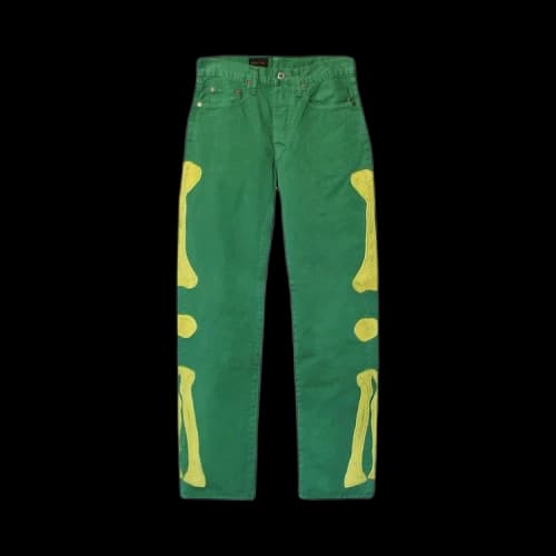 Kapital Skeleton 5P Cisco Pants 'Green'