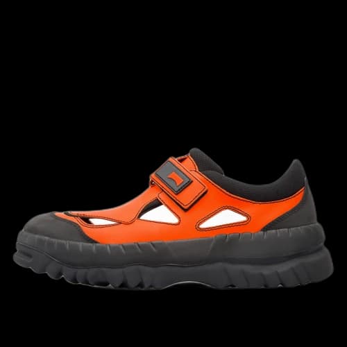 Camper Chunky Sandal Together x Kiko Kostadinov Black Orange