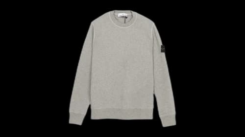 Stone Island Logo Sweatshirt Gray