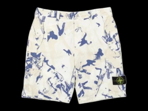 Stone Island Logo Short Camouflage Desert