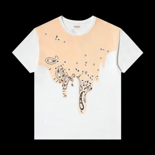 Kapital 20/-Jersey Crew Tee (Pale-Tone Torotoro Bandana) 'Light Orange'