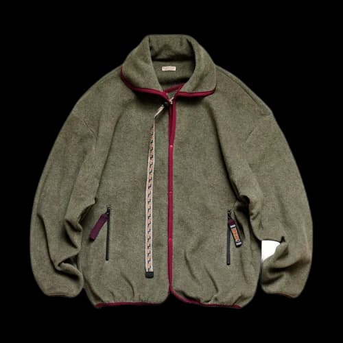 Kapital Reverse Fleece Kettle Anorak 'Khaki'