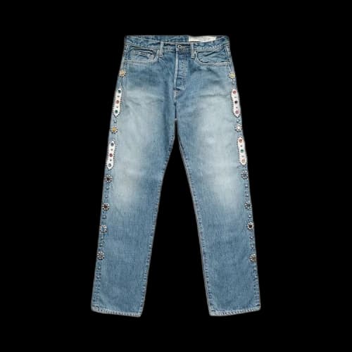 Kapital Monkey Cisco Studs 5 Pocket Denim 'Blue'