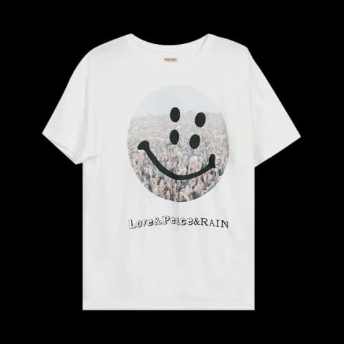 Kapital 20/-Jersey Crew Tee (Rain Fes Smile) 'White'
