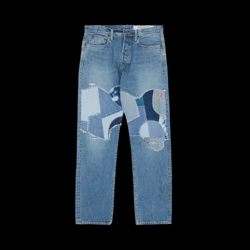 Kapital Patchwork Slim Jeans 'Indigo'