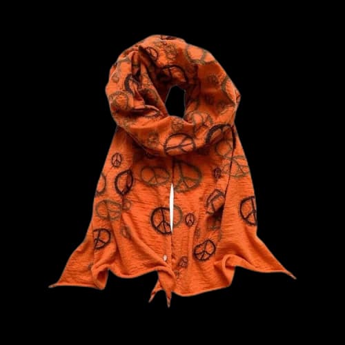 Kapital Fulling Wool Happy Scarf 'Orange'