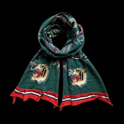 Kapital Fulling Wool Happy Scarf Souvenir 'Green'