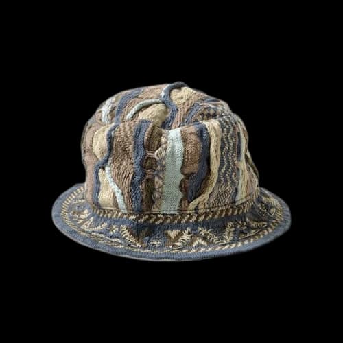 Kapital Knit Gaudy Bucket Hat 'Navy'