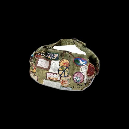 Kapital No.6 Canvas Kountry Snufkin Bag (Beautiful World Insane Remake) 'Khaki'