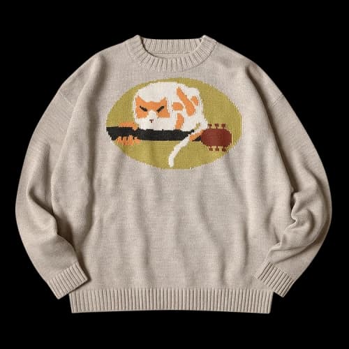Kapital Crew Sweater 'Beige'