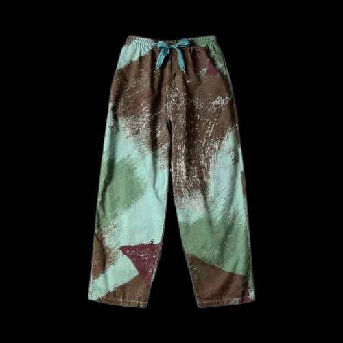 Kapital Combed Burberry Brush Camo Easy Pants 'Turquoise'
