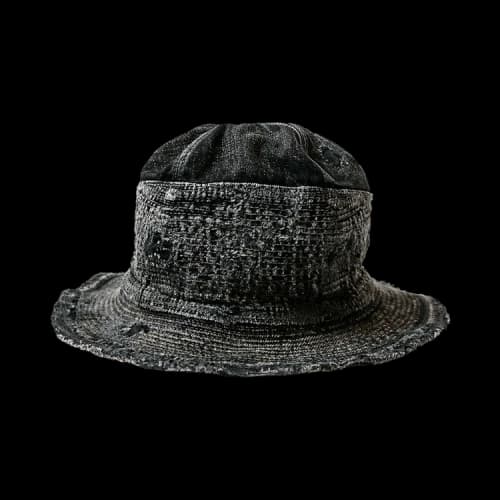 Kapital Denim The Old Man And The Sea Hat (Crash Remake) 'Black'