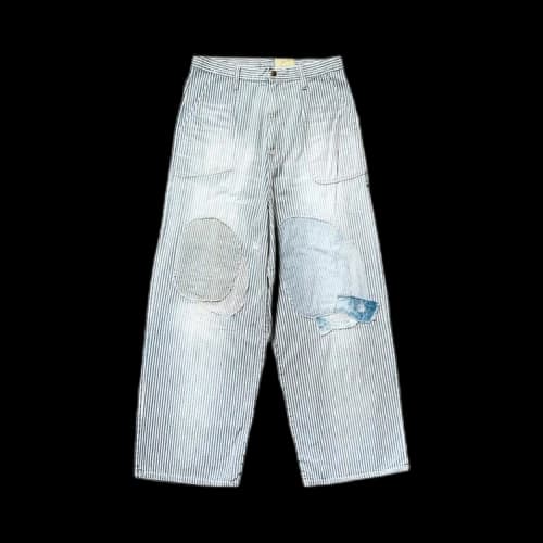 Kapital Stripe Painter Port Baggy Pants (Champetre Remake) 'Hickoree'