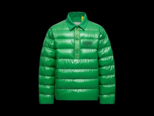 Moncler x A$AP Rocky Vardar Down Polo Shirt Jacket Bright Green