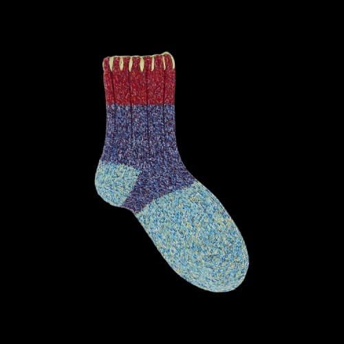 Kapital 56Yarns Wool Grandrelle Gogh Hobo Stitch Socks 'Light Blue'